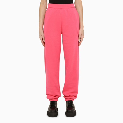 ATTICO STRAWBERRY-COLOURED COTTON JOGGERS