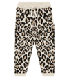 ALANUI LEOPARD JACQUARD WOOL-BLEND SWEATPANTS