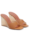 AMINA MUADDI LUPITA PVC WEDGE MULES