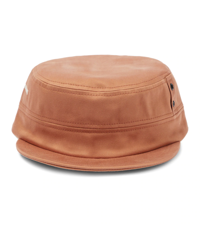 Isabel Marant Tyron Cotton Baseball Cap In Burnt Henna