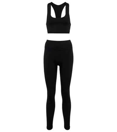 Prism Sports Bra And Leggings Set In Black