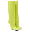 Attico Sienna Boot In Lime Napa Leather In Lime