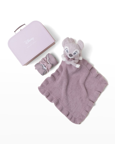 Barefoot Dreams Kid's Cozychic Ultra Lite Bambi 3-piece Infant Gift Set In Faded Rose Multi