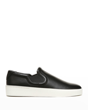 VINCE PACIFIC LEATHER SLIP-ON SNEAKERS