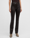 Vince Bootcut Stretch Leather Pants In Hickory