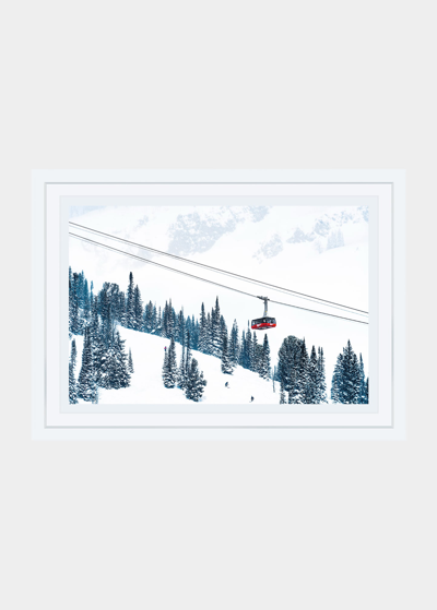 Gray Malin The Aerial Tram, Jackson Hole Mini Print In Multi