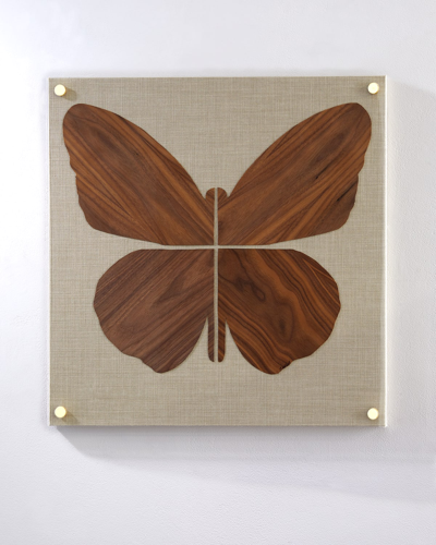 Tommy Mitchell Walnut Butterfly Artwork