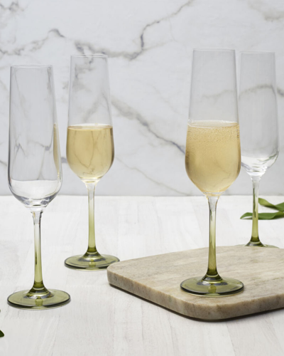 Mikasa Gianna 7 Oz. Champagne Flutes, Set Of 4