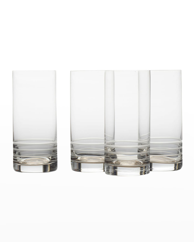 Mikasa Cal Smoke Ombre Highball Glasses, Set Of 4