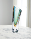 John-richard Collection Hand-blown Curved Glass Vase Ii
