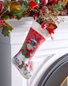 Sferra Retro Snowman Stocking, Personalized