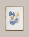 Rfa Fine Art Blue & Gold Abstract Giclee