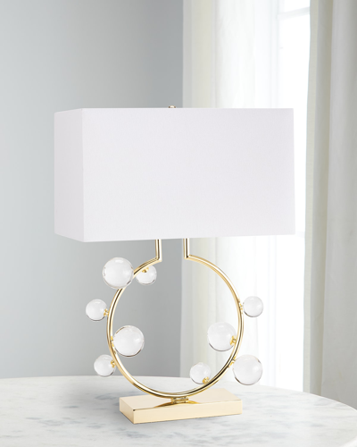 Regina Andrew Bijou Ring Clear Table Lamp In Brass