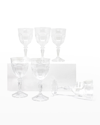 Le Cadeaux Versailles 9 Oz. Wine Glasses, Set Of 6