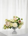 Winward Cafe Au Lait Combo Faux Flowers In Glass Bowl