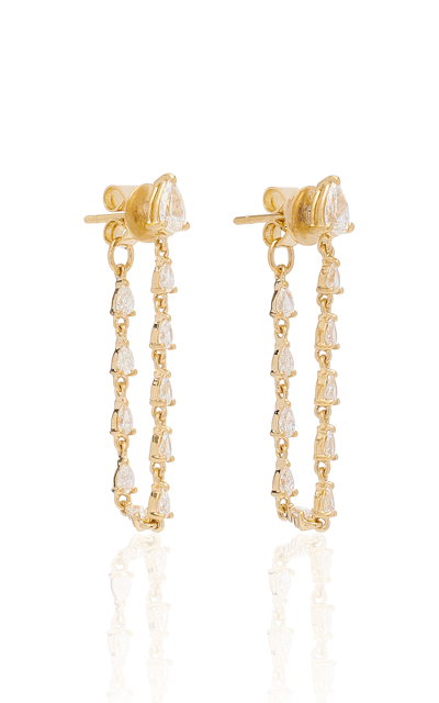 Anita Ko 18k Yellow Gold Diamond Earrings