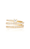Anita Ko 18k Yellow Gold Diamond Coil Ring In Gold