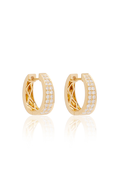 Anita Ko Women's Meryl 18k Yellow Gold Diamond Huggie Earrings