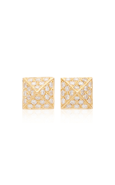 Anita Ko Spike 18k Yellow Gold Diamond Earrings