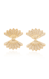 Anita Ko Double-fan 18k Yellow Gold Diamond Earrings In Gold