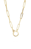 Sorellina 18k Yellow Gold Diamond Paperclip Chain In Gold