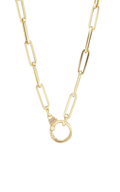 Sorellina Women's Catana 18k Yellow Gold & 0.1 Tcw Diamond Paper-clip Chain Necklace