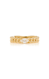 ANITA KO 18K YELLOW GOLD DIAMOND CHAIN LINK RING