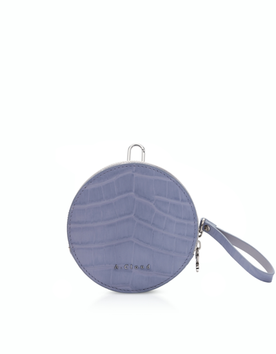A.cloud A. Cloud Designer Handbags Moon/ufo Mini Round Bag In Violet