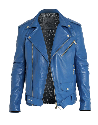 Cuir Dimitri Leather Jackets Amiri Men's Leather Jacket In Blue | ModeSens