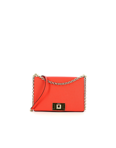 Furla Designer Handbags Red Mimì S Crossbody Bag In Rouge