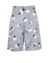 Msgm Shorts Mens's Gray Bermuda Shorts In Gray