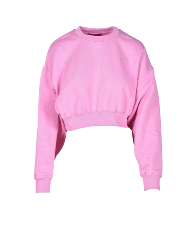 Ireneisgood Pink Cotton Oversize Sweatshirt Nd Irene Is Good Donna Xs