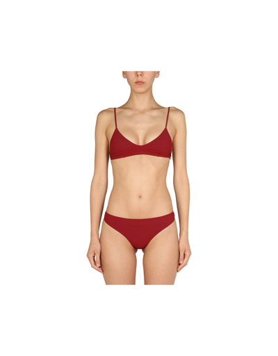 Lido Swimwear Nylon Bikini Swimsuit In Red