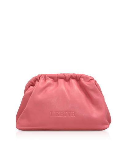 Lebiar Handbags Vittoria Genuine Leather Pouch In Rose