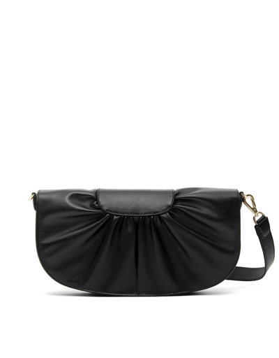 Octogony Handbags Darling Classic Draped Pochette In Noir