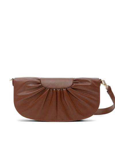 Octogony Handbags Darling Classic Draped Pochette In Cuir 