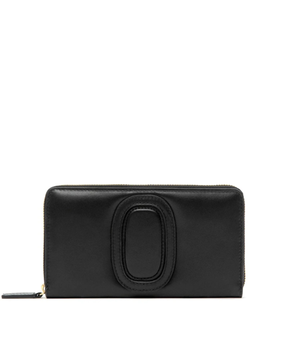 Octogony Wallets Iconic Big Leather Wallet In Ink Black