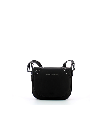 Piquadro Designer Handbags Women's Black Crossbody Bag In Noir