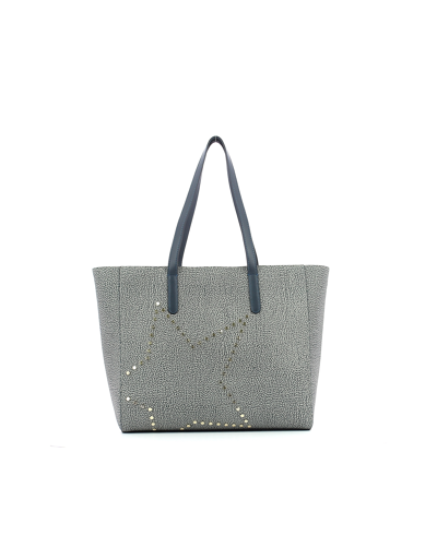 Borbonese Designer Handbags Women's Gray Bag In Gris