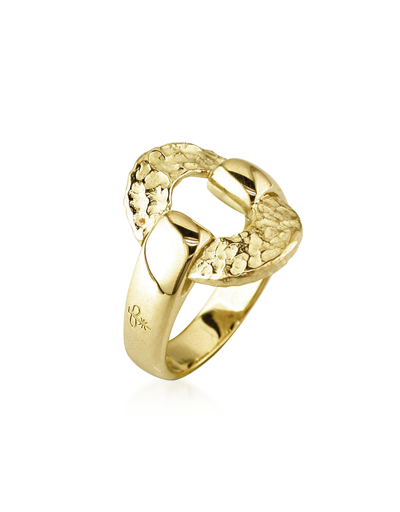 Torrini Rings Yellow Nativo Gold Etrusca Ring In Doré