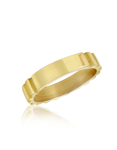 Torrini Bagues Homme Stripes - Bague En Or Jaune 750