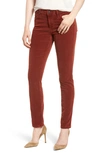 Ag 'prima' Corduroy Skinny Pants In Sulfur Tannic Red