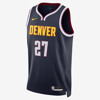 Nike Denver Nuggets Icon Edition 2022/23  Men's Dri-fit Nba Swingman Jersey In Navy/yellow