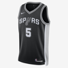 Nike San Antonio Spurs Icon Edition 2022/23  Men's Dri-fit Nba Swingman Jersey In Black