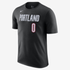 Nike Portland Trail Blazers  Men's Nba T-shirt In Black