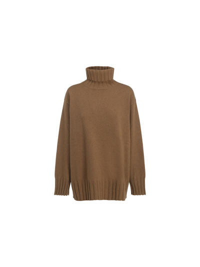 Malo Womens Brown Cashmere Sweater