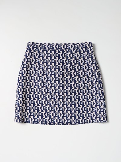 Elisabetta Franchi Skirt  Kids Color Blue In Blue