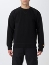 Carhartt -wip Hooded American Script Sweatshirt In Black