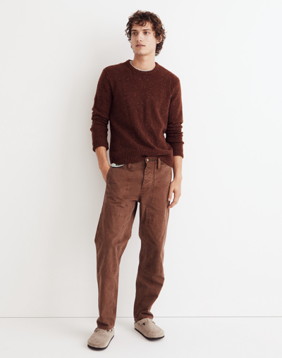 Mw Relaxed Straight Workwear Pants In Forage
