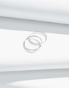 Madewell Delicate Collection Demi-fine Skinny Ring Set In Sterling Silver